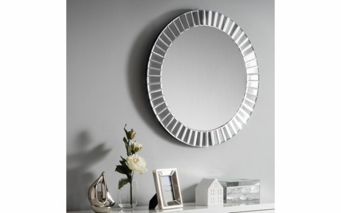 julian bowen Sonata Round Wall Mirror-16332