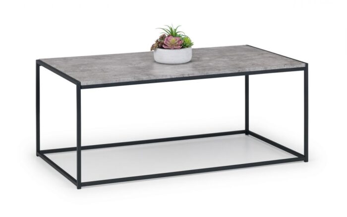 julian bowen Staten Coffee Table Concrete Effect-0