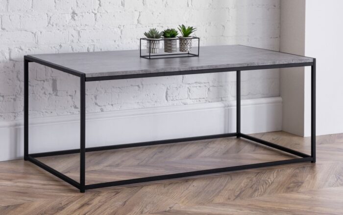 julian bowen Staten Coffee Table Concrete Effect-16560