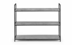 julian bowen Staten Low Bookcase Concrete Effect-16571