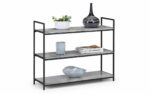 julian bowen Staten Low Bookcase Concrete Effect-0