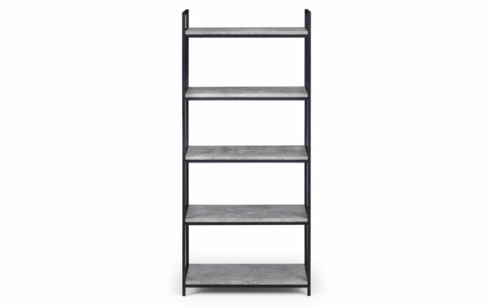 julian bowen Staten Tall Bookcase Concrete Effect-16566