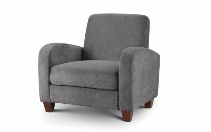 julian bowen Vivo Chair in Dusk Grey Chenille-0