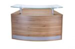 OI Modular Low Reception Counter Black Walnut Light Oak White or Anthracite -0