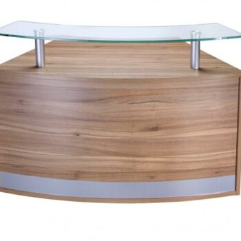 OI Modular Low Reception Counter Black Walnut Light Oak White or Anthracite -0