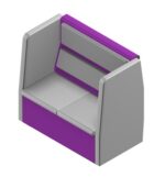 mdk retreat 2 person booth seat -17339