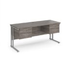 Dams Maestro 25 straight desk with two x 2 drawer pedestals-26165