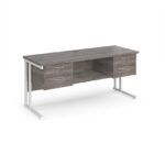 Dams Maestro 25 straight desk with two x 2 drawer pedestals-26166
