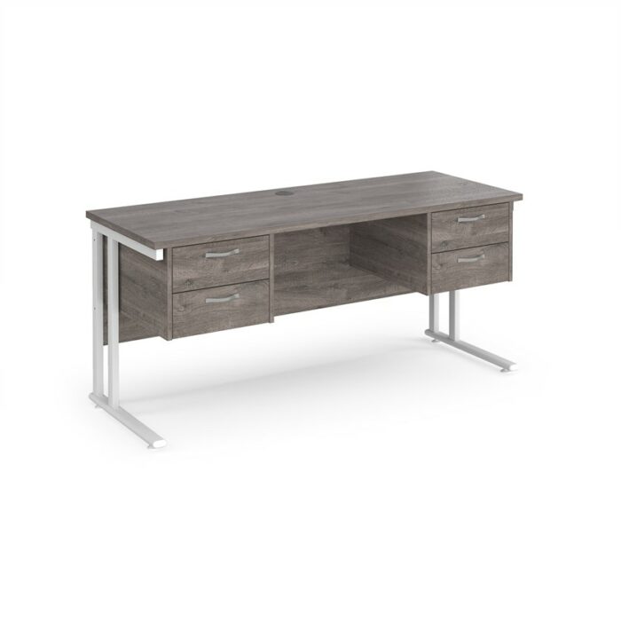 Dams Maestro 25 straight desk with two x 2 drawer pedestals-26166