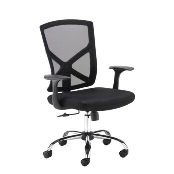 Dams Hale Mesh Back Operator Chair with Chrome Base-0