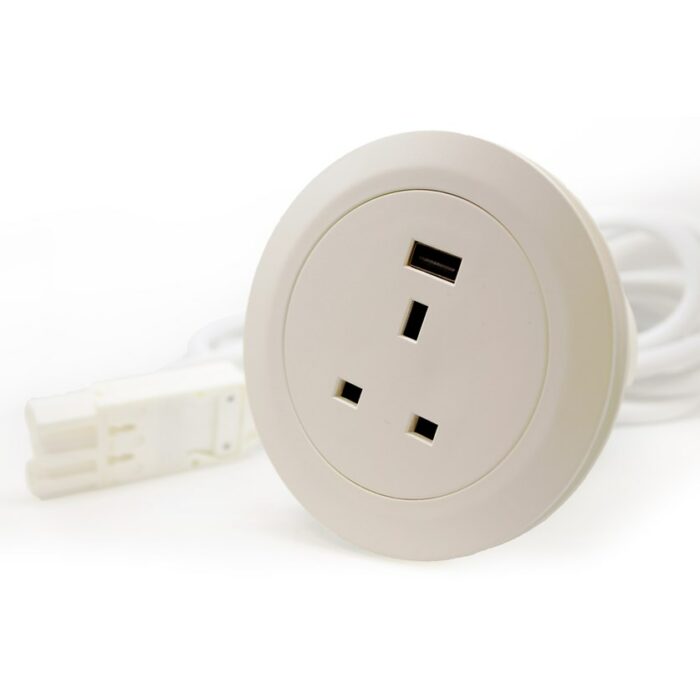 Dams Ion Multi Surface Power Module Black or White 1 x socket 1 x usb-18186