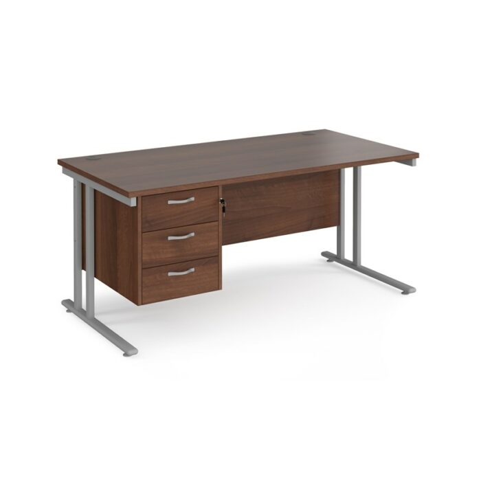 Dams 600mm Deep Single 3 Drawer Pedestal Desk -17655