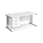 Dams 600mm Deep Single 3 Drawer Pedestal Desk -17659