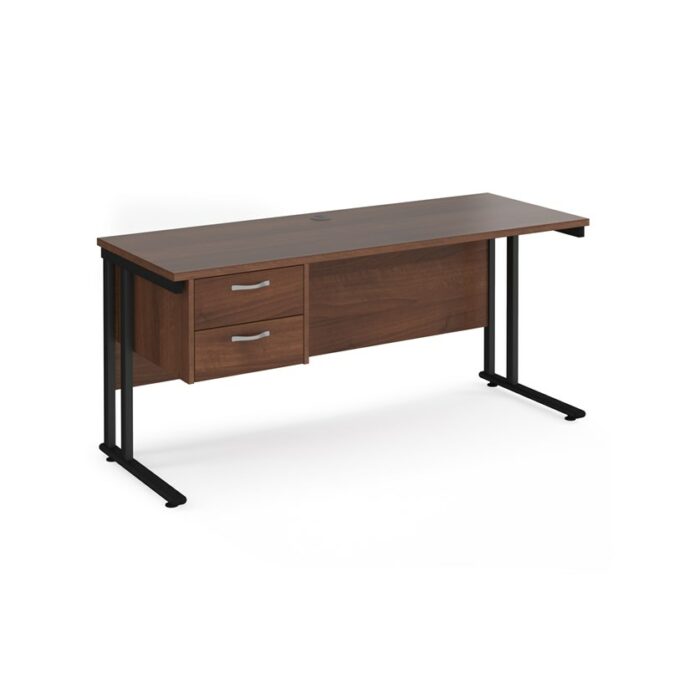 Dams 600mm Deep Single 2 Drawer Pedestal Desk -17525