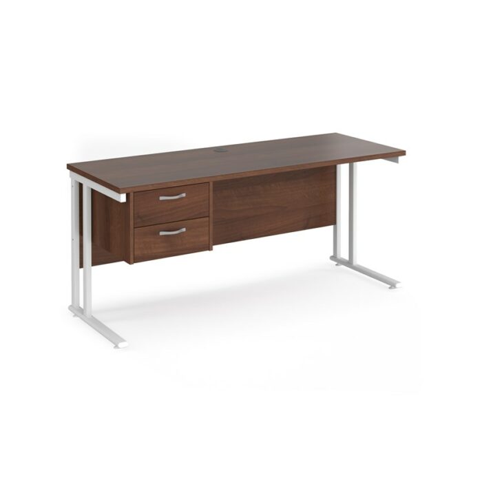 Dams 600mm Deep Single 2 Drawer Pedestal Desk -17518