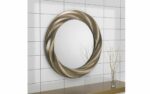 julian bowen Andante Round Mirror silver-17600