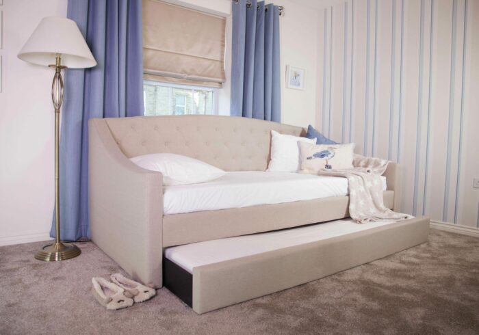 Flair Aurora Guest Daybed in Mink Fabric-17204
