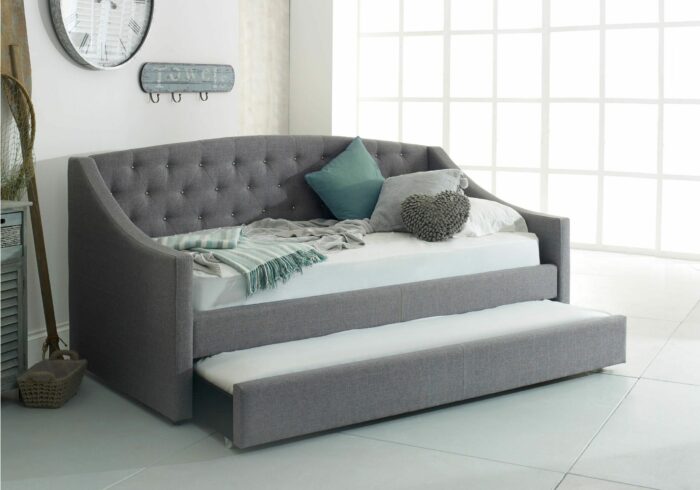 Flair Aurora Fabric Guest Daybed in Grey-17177