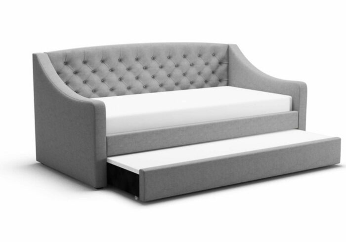 Flair Aurora Fabric Guest Daybed in Grey-0
