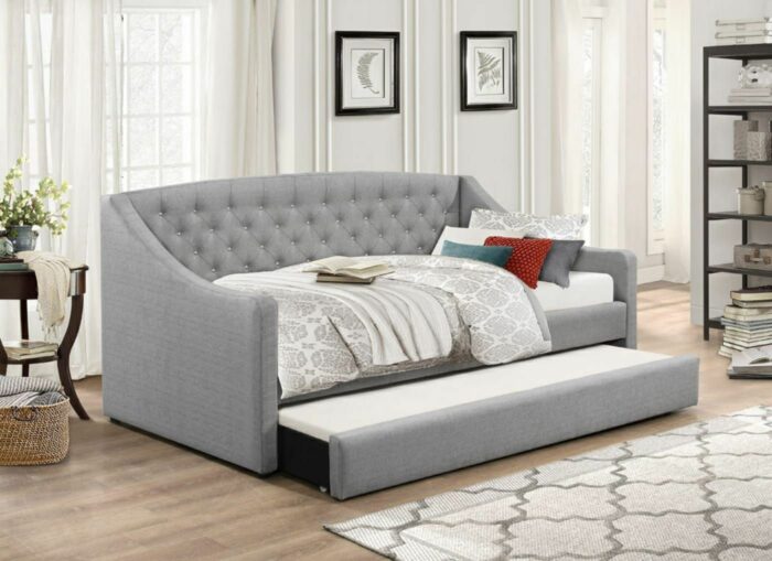 Flair Aurora Fabric Guest Daybed in Grey-17183