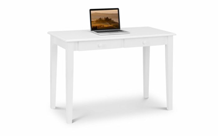 julian bowen Carrington Desk white Finish 2 Drawers-17747