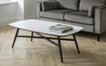 julian bowen Caruso Marble Effect Coffee Table white-17768