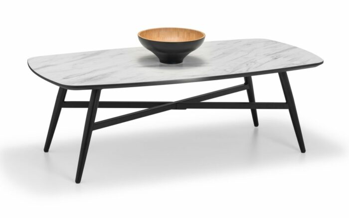 julian bowen Caruso Marble Effect Coffee Table white-0