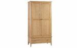 julian bowen Cotswold 2 Door 1 Drawer Wardrobe pine-0