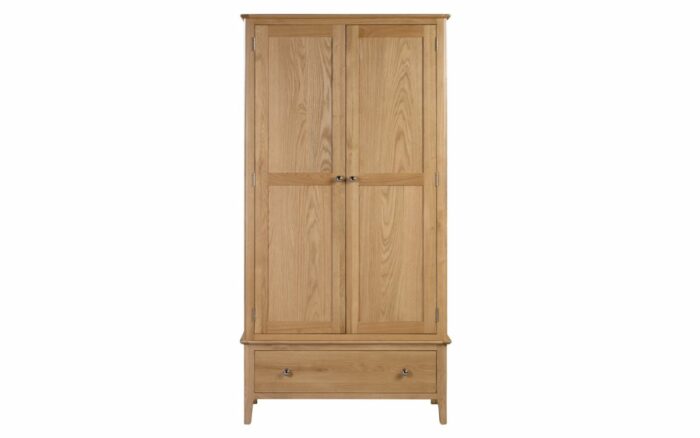 julian bowen Cotswold 2 Door 1 Drawer Wardrobe pine-17279