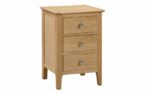 julian bowen Cotswold 3 Drawer Bedside pine-0