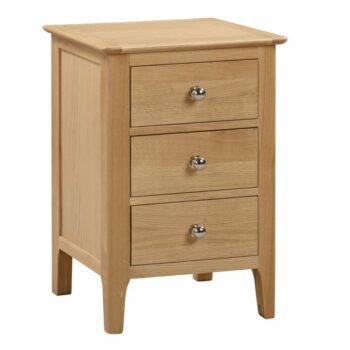 julian bowen Cotswold 3 Drawer Bedside pine-0