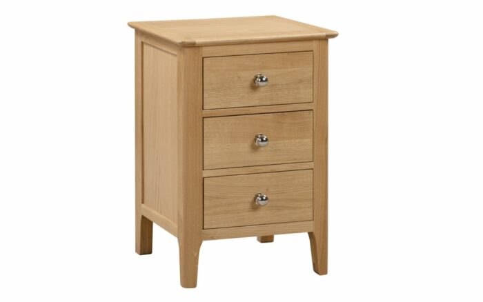 julian bowen Cotswold 3 Drawer Bedside pine-0