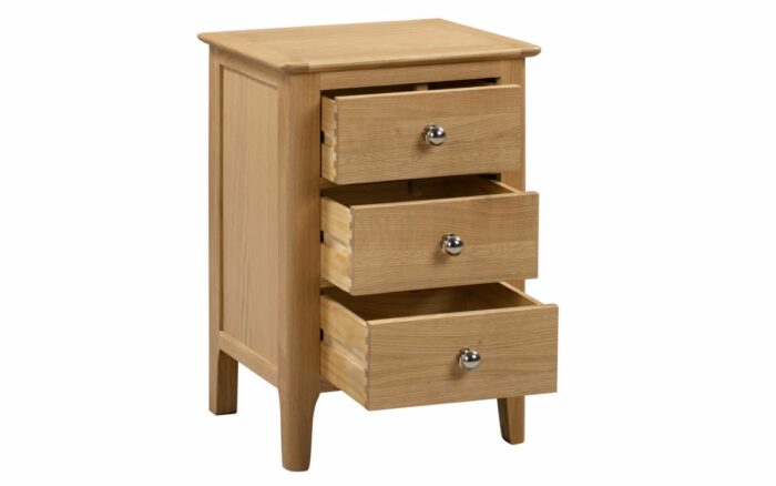 julian bowen Cotswold 3 Drawer Bedside pine-17245