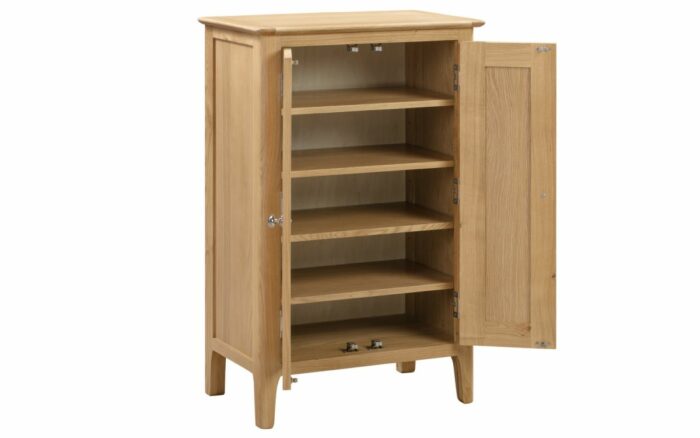 julian bowen Cotswold Shoe Cupboard oak-17438