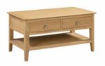 julian bowen Cotswold Coffee Table with 2 Drawers oak-0