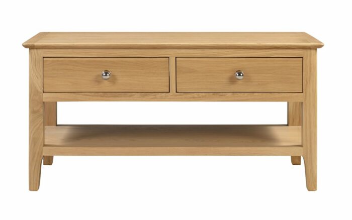 julian bowen Cotswold Coffee Table with 2 Drawers oak-17422