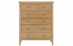 julian bowen Cotswold 4+2 Drawer Chest pine-17248