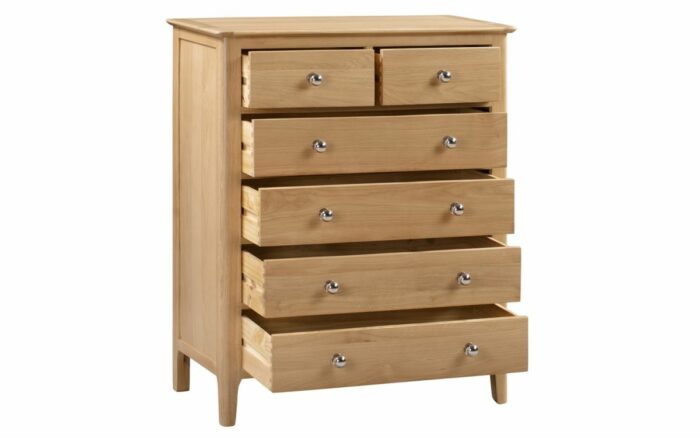 julian bowen Cotswold 4+2 Drawer Chest pine-17250