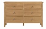 julian bowen Cotswold 6 Drawer Wide Chest pine-17265