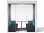 Frem Oasis Linear Duo 2 person Private meeting Booth with Optional Extras-0