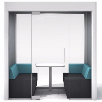 Frem Oasis Linear Duo 2 person Private meeting Booth with Optional Extras-0