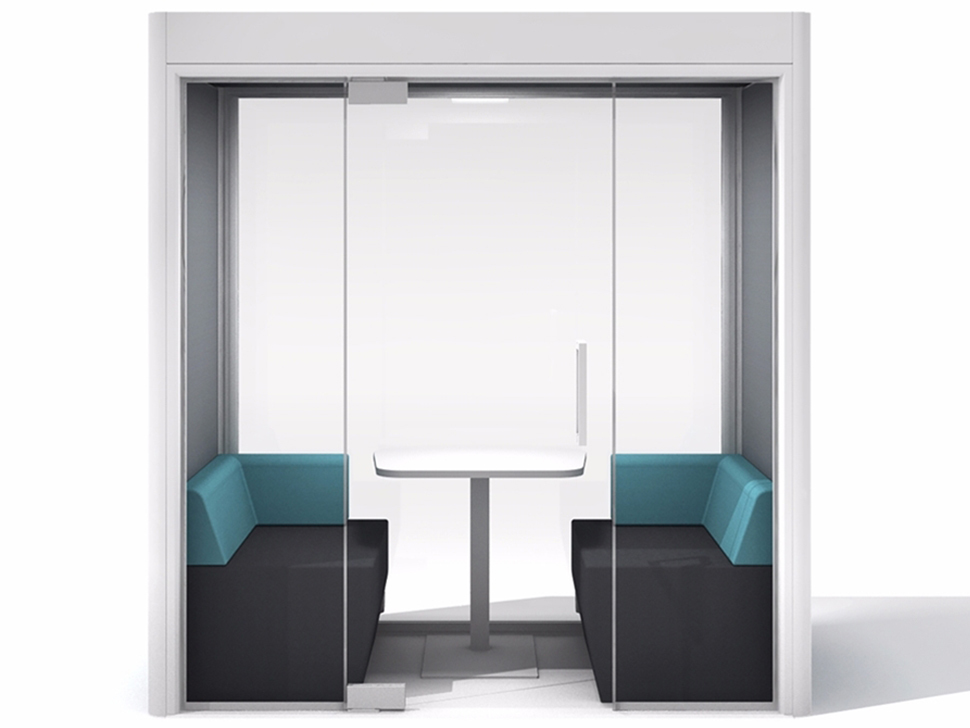 Frem Oasis Linear Team 6 person Private meeting Booth with Optional Extras-0 Frem Oasis Linear Team 6 person Private meeting Booth with Optional Extras-0