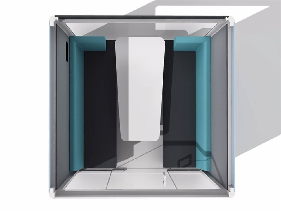Frem Oasis Linear Team 6 person Private meeting Booth with Optional Extras-18339 Frem Oasis Linear Team 6 person Private meeting Booth with Optional Extras-18339