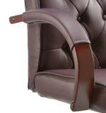 Dynamic Chesterfield Burgundy Leather Executive Chair with Arms-18087