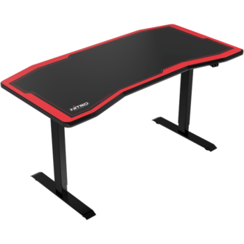 Nitro Concepts D16E Carbon Professional Gamer Electric Height Adjustable Gaming Desk-0