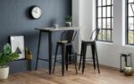 julian bowen Grafton Bar Table mocha elm-17463
