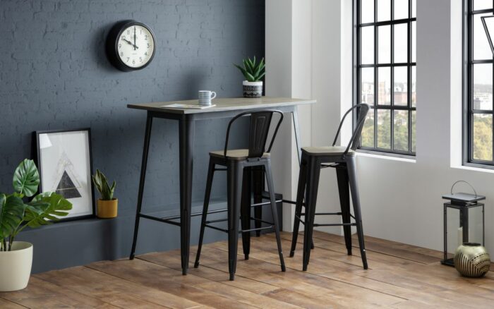 julian bowen Grafton Bar Table mocha elm-17463
