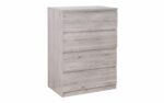 julian bowen Jupiter 4 Drawer Chest - Grey Oak-0