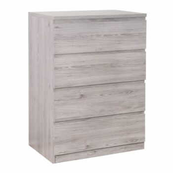 julian bowen Jupiter 4 Drawer Chest - Grey Oak-0