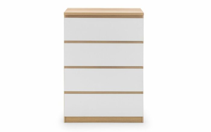 julian bowen Jupiter 4 Drawer Chest - White/Oak-17291